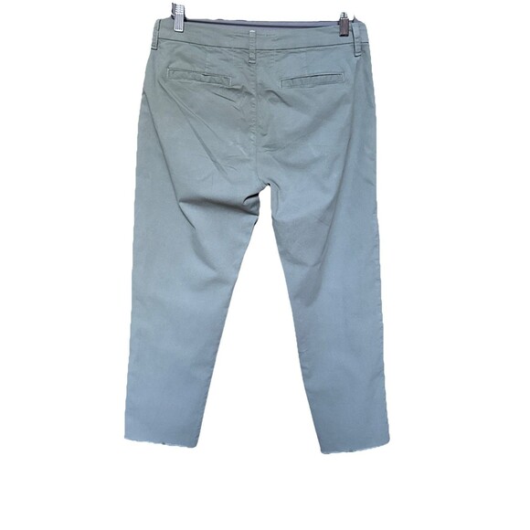 Frank & Eileen Wicklow Size 6 Crop Chinos Pants Sage Green Stretchy - Picture 6 of 11